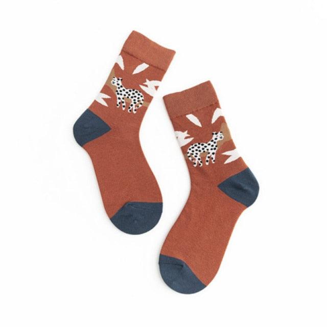 Unisex Painting Style Crew Socks Women Streetwear Skateboard Sport Cycling Designer Socks For Men And Women