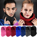 Unisex Polar Fleece Hood Hat Casual  Beanie Ski Snow Cap Snood Scarf Warmer Thermal Neckerchief Drawstring Soft Balaclava Pullover Knitted Beanie for Adults Men Women Ski Caps New Balaclava Party Mask Hat Caps For Skiing Bicycle Cycling Outdoor Headwarmer Stevvex
