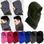 Unisex Polar Fleece Hood Hat Casual  Beanie Ski Snow Cap Snood Scarf Warmer Thermal Neckerchief Drawstring Soft Balaclava Pullover Knitted Beanie for Adults Men Women Ski Caps New Balaclava Party Mask Hat Caps For Skiing Bicycle Cycling Outdoor Headwarmer Stevvex