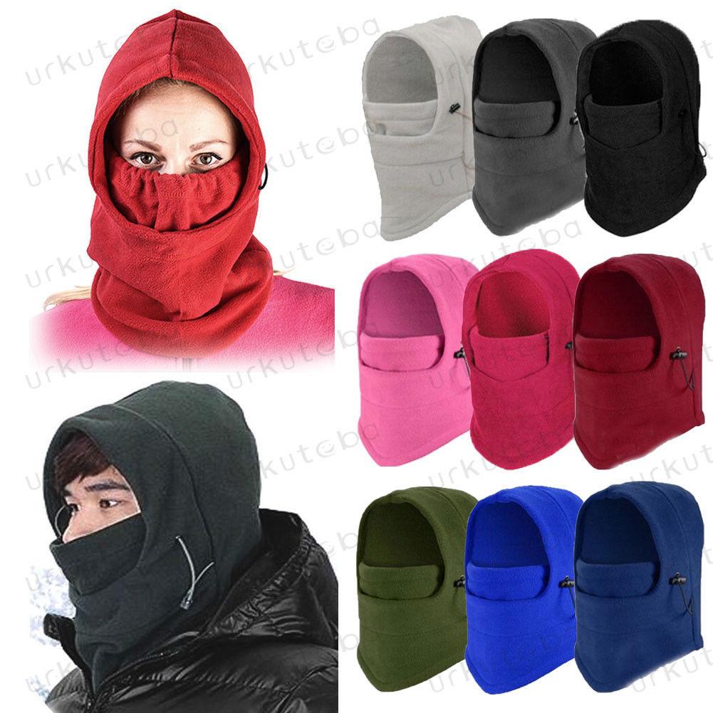 Unisex Polar Fleece Hood Hat Casual  Beanie Ski Snow Cap Snood Scarf Warmer Thermal Neckerchief Drawstring Soft Balaclava Pullover Knitted Beanie for Adults Men Women Ski Caps New Balaclava Party Mask Hat Caps For Skiing Bicycle Cycling Outdoor Headwarmer Stevvex