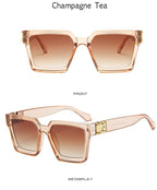 Unisex Polarized Black Summer Sunglasses Classic Style Sunglasses For Men Square Shape Design Eyeglasses For Men/Women Luxury Mirror Retro Style High Quality Glasses For Female Stevvex