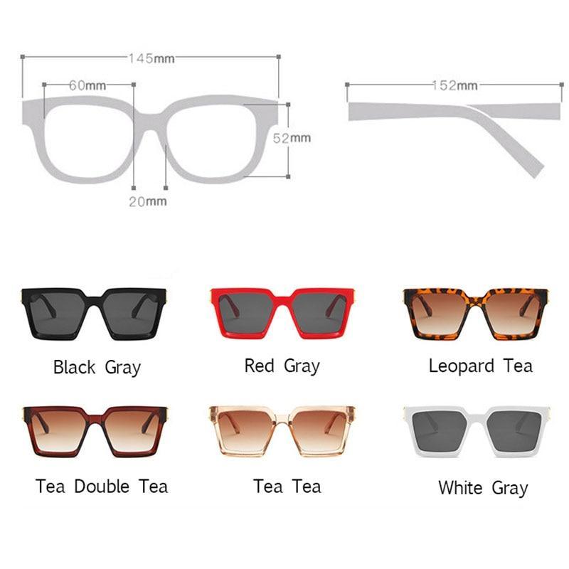 Unisex Polarized Black Summer Sunglasses Classic Style Sunglasses For Men Square Shape Design Eyeglasses For Men/Women Luxury Mirror Retro Style High Quality Glasses For Female Stevvex