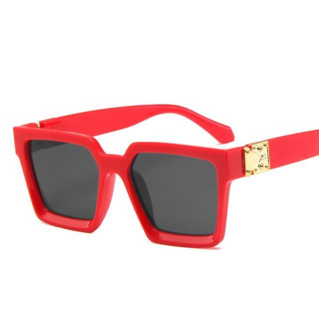 Unisex Polarized Black Summer Sunglasses Classic Style Sunglasses For Men Square Shape Design Eyeglasses For Men/Women Luxury Mirror Retro Style High Quality Glasses For Female Stevvex