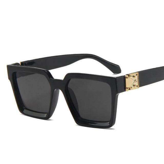 Unisex Polarized Black Summer Sunglasses Classic Style Sunglasses For Men Square Shape Design Eyeglasses For Men/Women Luxury Mirror Retro Style High Quality Glasses For Female Stevvex