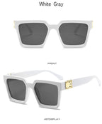 Unisex Polarized Black Summer Sunglasses Classic Style Sunglasses For Men Square Shape Design Eyeglasses For Men/Women Luxury Mirror Retro Style High Quality Glasses For Female Stevvex