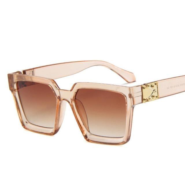 Unisex Polarized Black Summer Sunglasses Classic Style Sunglasses For Men Square Shape Design Eyeglasses For Men/Women Luxury Mirror Retro Style High Quality Glasses For Female Stevvex