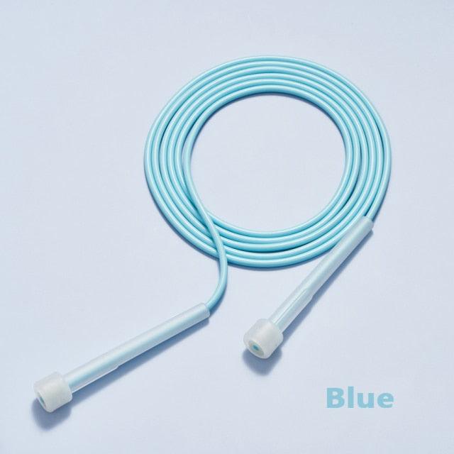 Unisex Professional Jumping Speed Men And Women Gym Pvc Skipping Rope Adjustable Fitness PVC Skipping Rope For Speed Training Cardio Home Workout Exercise Fitness Stevvex
