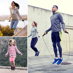 Unisex Professional Jumping Speed Men And Women Gym Pvc Skipping Rope Adjustable Fitness PVC Skipping Rope For Speed Training Cardio Home Workout Exercise Fitness Stevvex