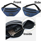 Unisex Retro Fanny Pack  Unique Design Waist Bag Adjustable Belt Waterproof Travel Bag Sports Chest Bag Stevvex