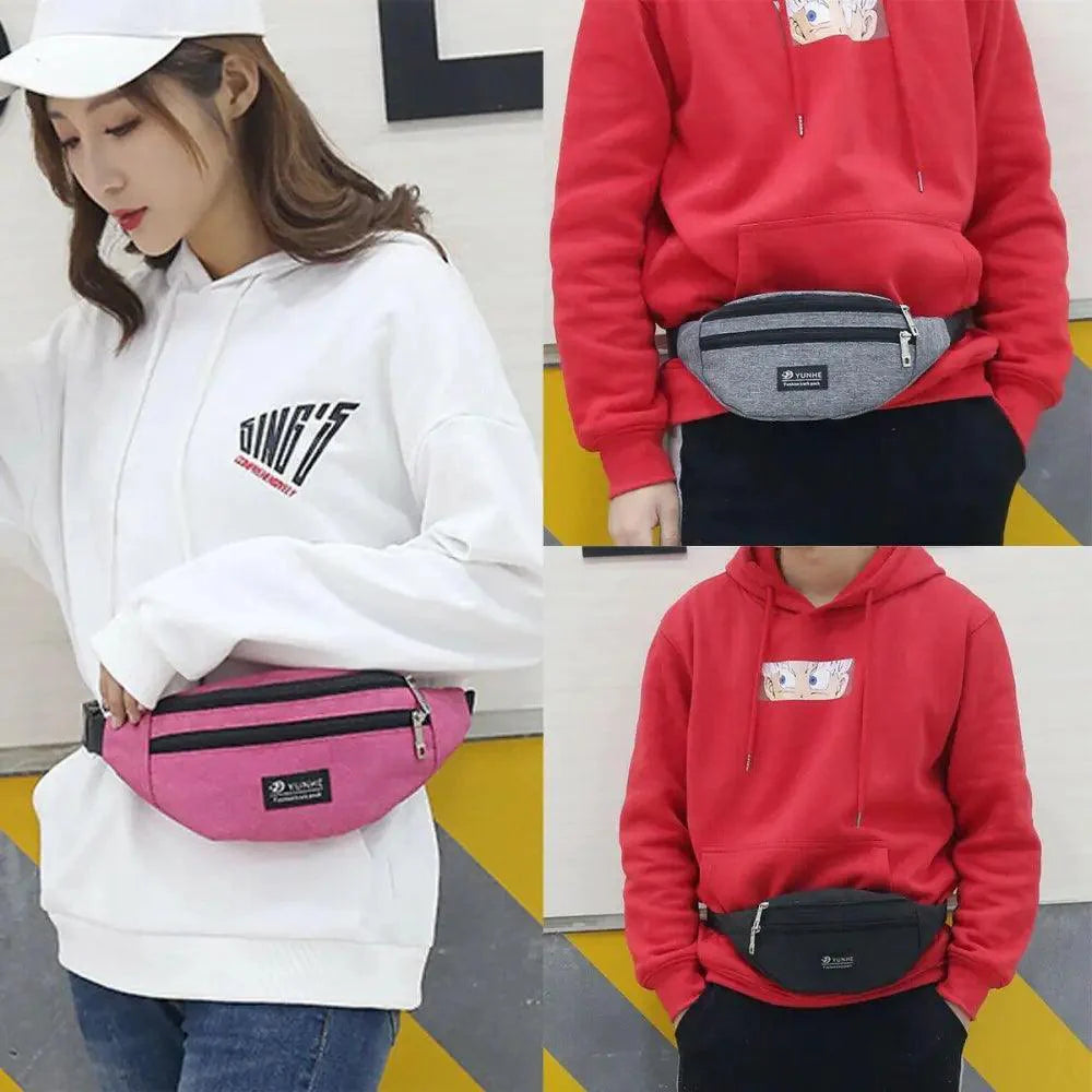 Unisex Retro Fanny Pack  Unique Design Waist Bag Adjustable Belt Waterproof Travel Bag Sports Chest Bag Stevvex