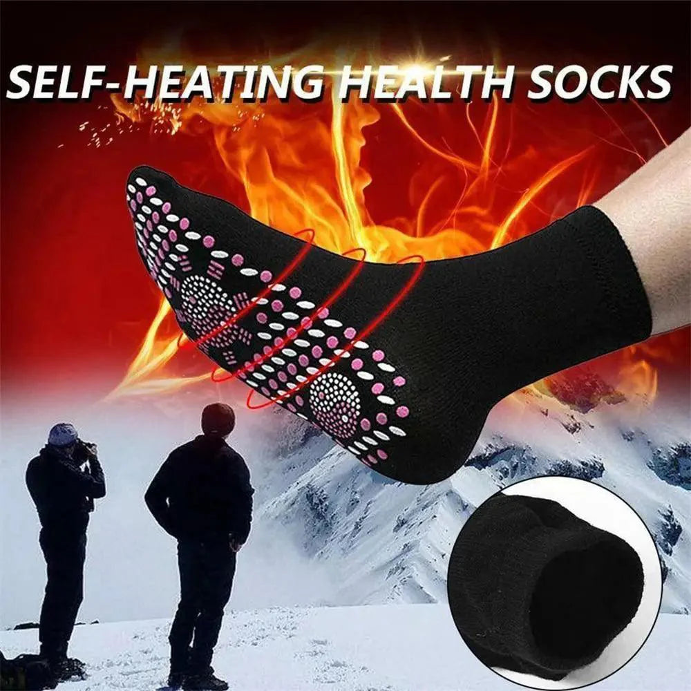 Unisex Self-heating Magnetic Socks  Self-warming Comfortable Winter Warm Massage Soft Pain Relieve Socks Stevvex