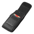 Unisex Simple Black Design Men Small Cell Phone Holster Storage Waist Fanny Pack Zipper Storage Credit Card Holder Stevvex