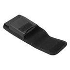 Unisex Simple Black Design Men Small Cell Phone Holster Storage Waist Fanny Pack Zipper Storage Credit Card Holder Stevvex