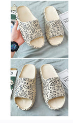 Unisex Slippers For Boy Girl Home Summer Women Home Flip Flops Soft Bottom Unisex Slides Beach EVA Open Toe Soft Slippers Non-Slip Soft Shower Spa Bath Pool Gym House Indoor Sandals Stevvex