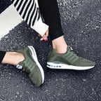 Unisex Sneakers Womens Running Shoes Sport Air Cushion Walking Shoes Breathable Light Comfortable Trainers Mesh Running Shoes For Women Soft Comfortable Design For Men Stevvex