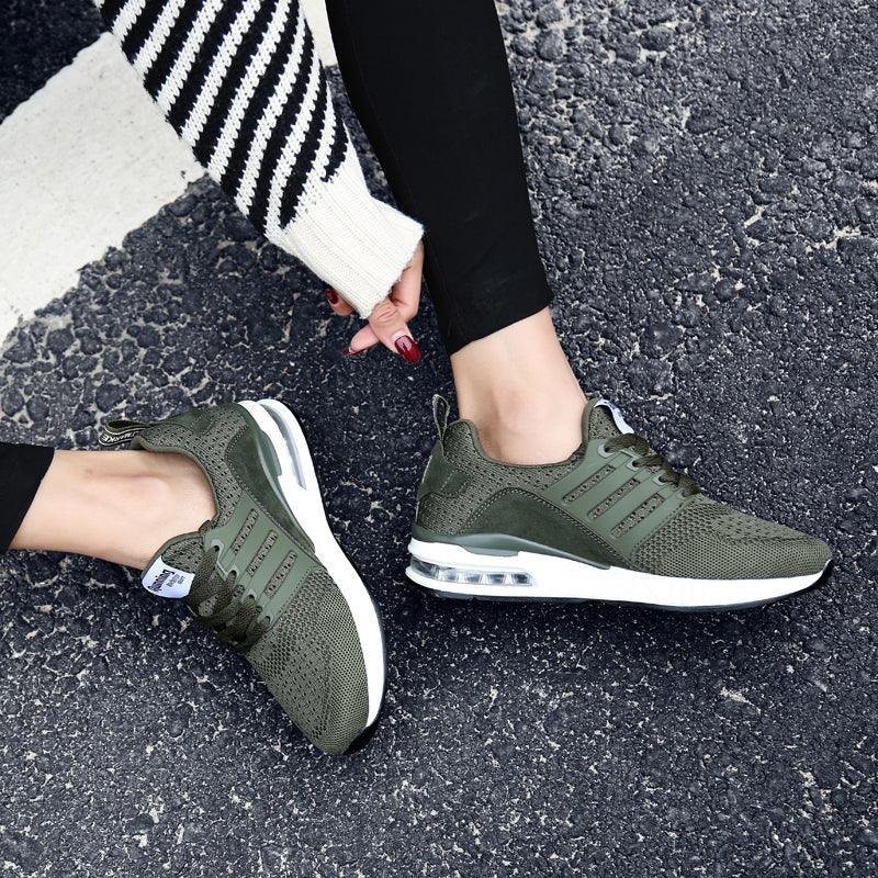 Unisex Sneakers Womens Running Shoes Sport Air Cushion Walking Shoes Breathable Light Comfortable Trainers Mesh Running Shoes For Women Soft Comfortable Design For Men Stevvex