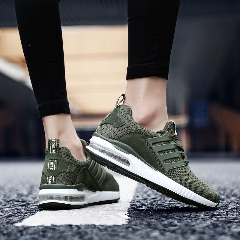 Unisex Sneakers Womens Running Shoes Sport Air Cushion Walking Shoes Breathable Light Comfortable Trainers Mesh Running Shoes For Women Soft Comfortable Design For Men Stevvex