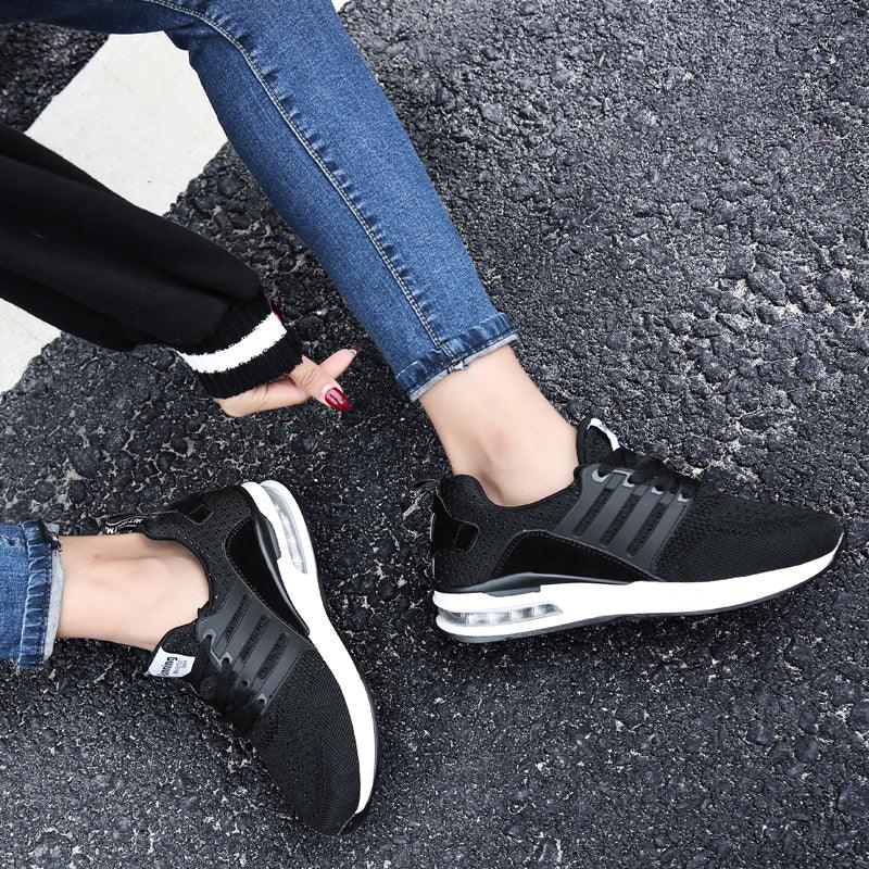 Unisex Sneakers Womens Running Shoes Sport Air Cushion Walking Shoes Breathable Light Comfortable Trainers Mesh Running Shoes For Women Soft Comfortable Design For Men Stevvex