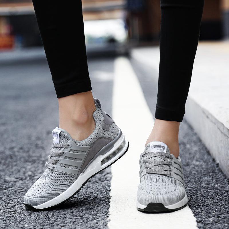 Unisex Sneakers Womens Running Shoes Sport Air Cushion Walking Shoes Breathable Light Comfortable Trainers Mesh Running Shoes For Women Soft Comfortable Design For Men Stevvex
