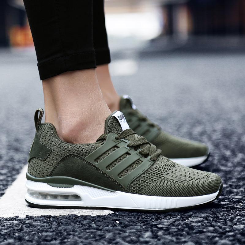 Unisex Sneakers Womens Running Shoes Sport Air Cushion Walking Shoes Breathable Light Comfortable Trainers Mesh Running Shoes For Women Soft Comfortable Design For Men Stevvex