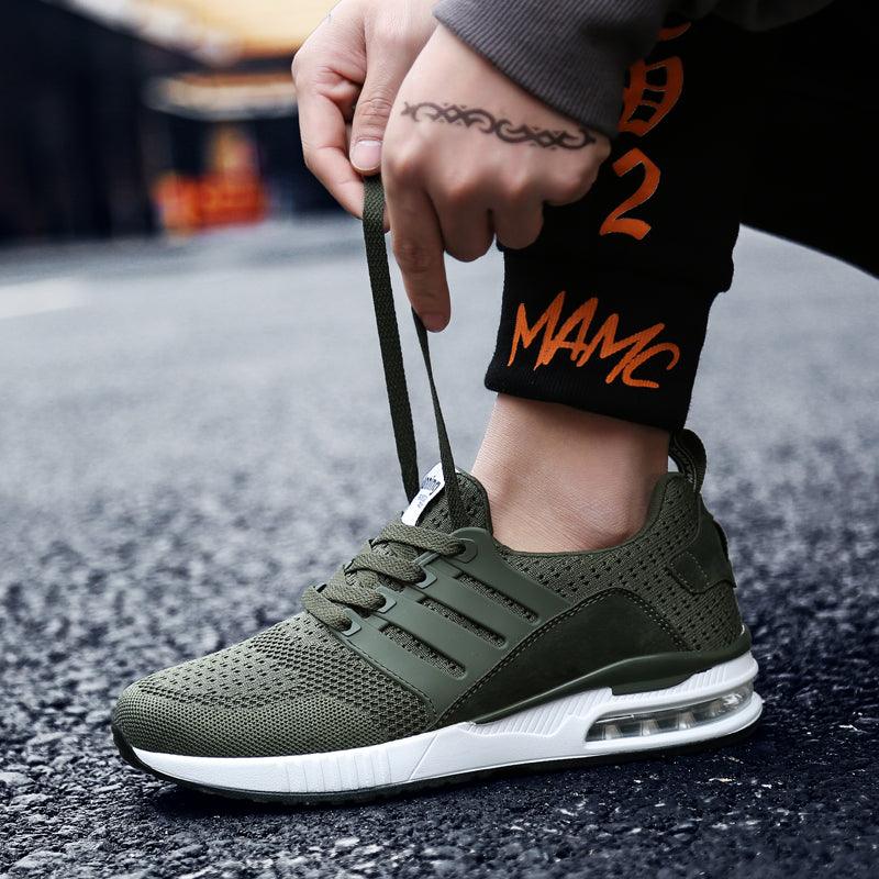 Unisex Sneakers Womens Running Shoes Sport Air Cushion Walking Shoes Breathable Light Comfortable Trainers Mesh Running Shoes For Women Soft Comfortable Design For Men Stevvex