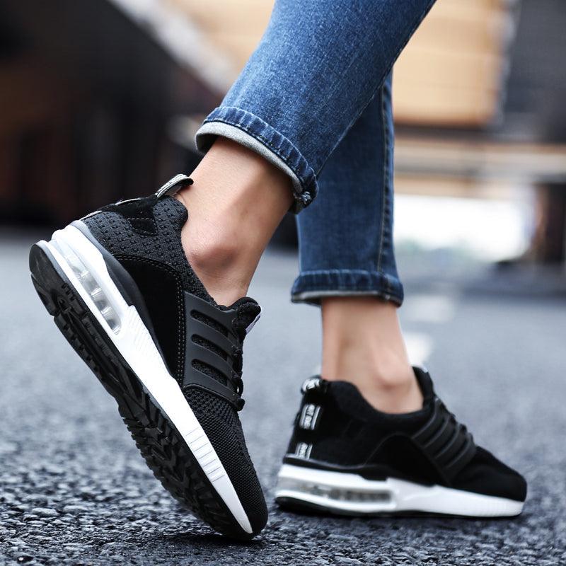Unisex Sneakers Womens Running Shoes Sport Air Cushion Walking Shoes Breathable Light Comfortable Trainers Mesh Running Shoes For Women Soft Comfortable Design For Men Stevvex