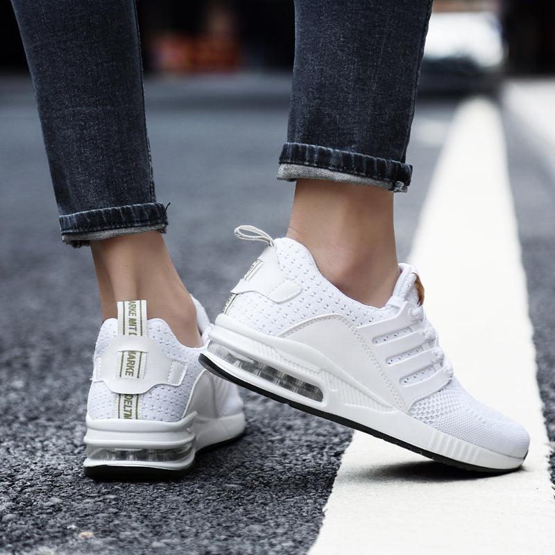 Unisex Sneakers Womens Running Shoes Sport Air Cushion Walking Shoes Breathable Light Comfortable Trainers Mesh Running Shoes For Women Soft Comfortable Design For Men Stevvex