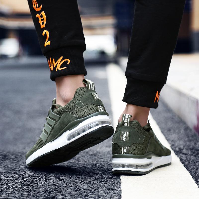 Unisex Sneakers Womens Running Shoes Sport Air Cushion Walking Shoes Breathable Light Comfortable Trainers Mesh Running Shoes For Women Soft Comfortable Design For Men Stevvex