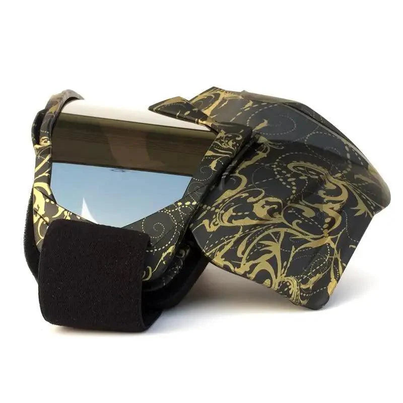 Unisex Snowboard Glasses Snowmobile Skiing Goggles For Men Women Windproof Sunglasses With Detachable Mask Stevvex