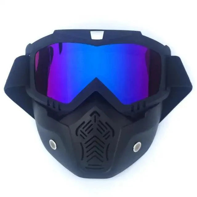 Unisex Snowboard Glasses Snowmobile Skiing Goggles For Men Women Windproof Sunglasses With Detachable Mask Stevvex