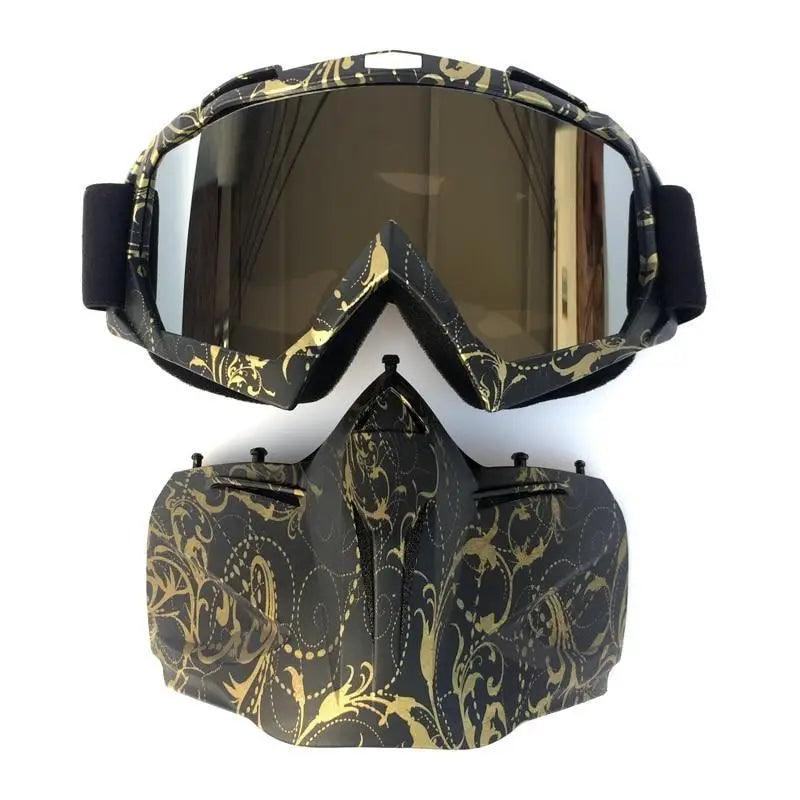Unisex Snowboard Glasses Snowmobile Skiing Goggles For Men Women Windproof Sunglasses With Detachable Mask Stevvex