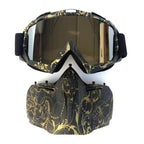 Unisex Snowboard Glasses Snowmobile Skiing Goggles For Men Women Windproof Sunglasses With Detachable Mask Stevvex