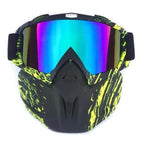 Unisex Snowboard Glasses Snowmobile Skiing Goggles For Men Women Windproof Sunglasses With Detachable Mask Stevvex