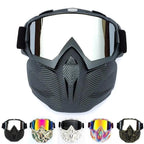 Unisex Snowboard Glasses Snowmobile Skiing Goggles For Men Women Windproof Sunglasses With Detachable Mask Stevvex