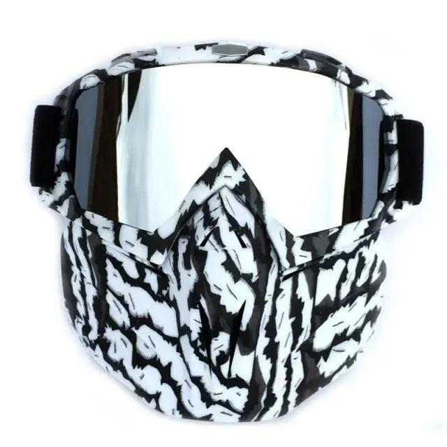 Unisex Snowboard Glasses Snowmobile Skiing Goggles For Men Women Windproof Sunglasses With Detachable Mask Stevvex