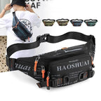Unisex Stylish Multiple Pockets Fanny Pack Men Waist Packs Travel Adjustable Waist Band Outdoor Portable Modern Fanny Bag Stevvex
