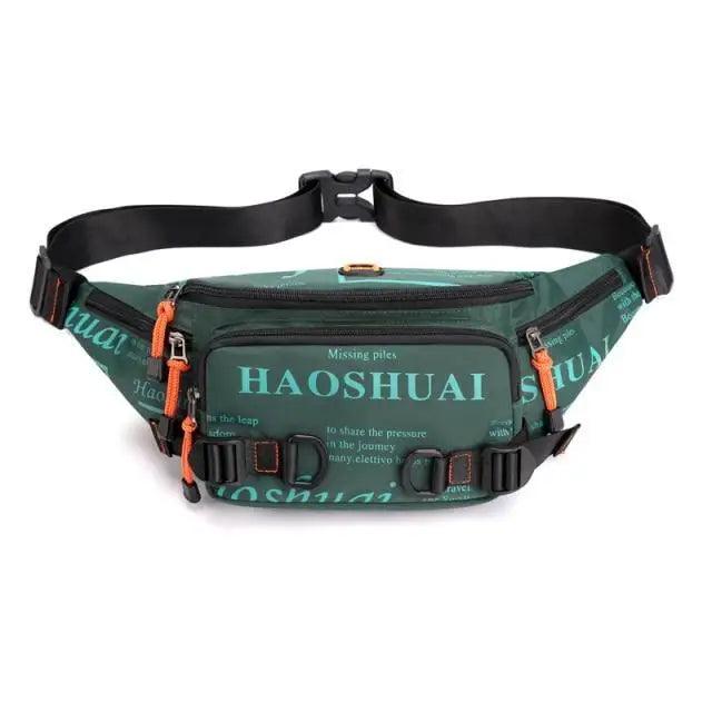 Unisex Stylish Multiple Pockets Fanny Pack Men Waist Packs Travel Adjustable Waist Band Outdoor Portable Modern Fanny Bag Stevvex