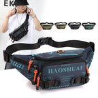 Unisex Stylish Multiple Pockets Fanny Pack Men Waist Packs Travel Adjustable Waist Band Outdoor Portable Modern Fanny Bag Stevvex