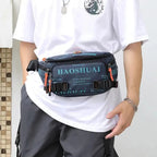 Unisex Stylish Multiple Pockets Fanny Pack Men Waist Packs Travel Adjustable Waist Band Outdoor Portable Modern Fanny Bag Stevvex