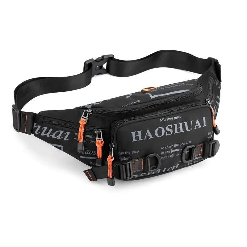 Unisex Stylish Multiple Pockets Fanny Pack Men Waist Packs Travel Adjustable Waist Band Outdoor Portable Modern Fanny Bag Stevvex