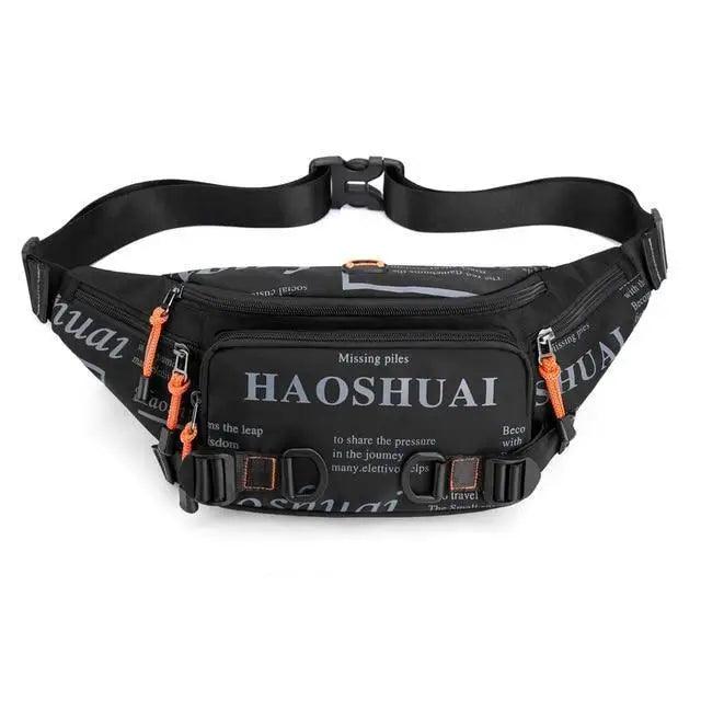 Unisex Stylish Multiple Pockets Fanny Pack Men Waist Packs Travel Adjustable Waist Band Outdoor Portable Modern Fanny Bag Stevvex