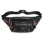 Unisex Stylish Multiple Pockets Fanny Pack Men Waist Packs Travel Adjustable Waist Band Outdoor Portable Modern Fanny Bag Stevvex