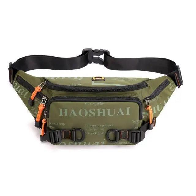 Unisex Stylish Multiple Pockets Fanny Pack Men Waist Packs Travel Adjustable Waist Band Outdoor Portable Modern Fanny Bag Stevvex