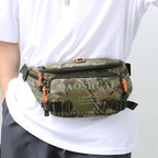 Unisex Stylish Multiple Pockets Fanny Pack Men Waist Packs Travel Adjustable Waist Band Outdoor Portable Modern Fanny Bag Stevvex