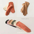 MAC058 Unisex Suede Touch Screen Gloves Faux Fur Lined Winter Warm - SJB-DIAMOND ELITES
