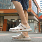 Unisex Summer Casual Sandals Breathable Flats Lightweight Comfortable Slip-on Water Clogs Shoes Slippers Lightweight Beach Outdoor Shoes For Men And Women Stevvex