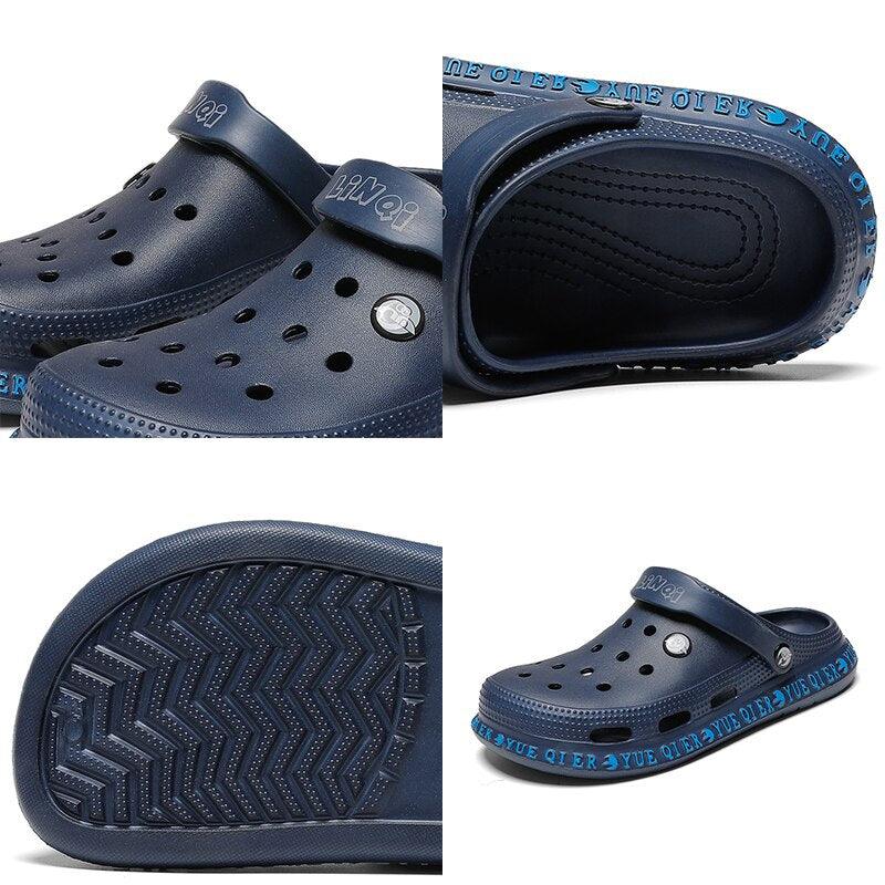Unisex Summer Casual Sandals Breathable Flats Lightweight Comfortable Slip-on Water Clogs Shoes Slippers Lightweight Beach Outdoor Shoes For Men And Women Stevvex