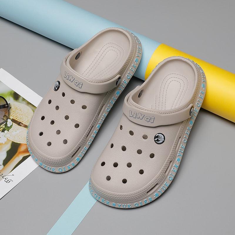 Unisex Summer Casual Sandals Breathable Flats Lightweight Comfortable Slip-on Water Clogs Shoes Slippers Lightweight Beach Outdoor Shoes For Men And Women Stevvex