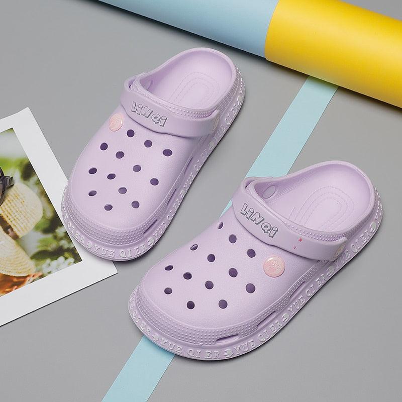 Unisex Summer Casual Sandals Breathable Flats Lightweight Comfortable Slip-on Water Clogs Shoes Slippers Lightweight Beach Outdoor Shoes For Men And Women Stevvex