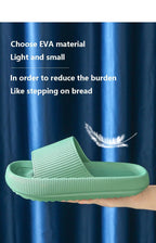 Unisex Thicker Comfortable Slippers For Men And Women Home Bathroom Bath Couple Thick Bottom Home Slippers Soft Sole Slide Sandals Leisure Shower Quick Drying Bathroom Non-Slip Massage Pool Gym House Slipper Stevvex